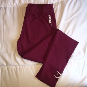 Gymshark Ark Jersey Leggings in Deep Plum